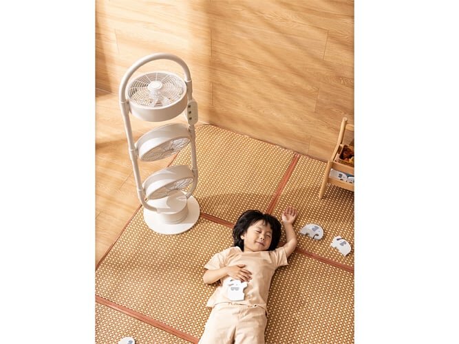 Hoạt động êm ái, phù hợp sử dụng cho phòng ngủ, phòng khách Quạt cây tuần hoàn không khí