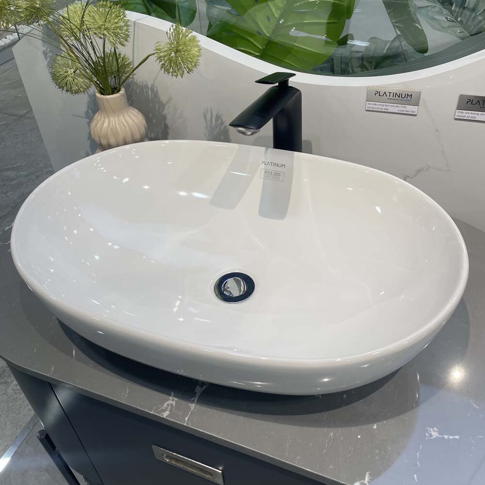 Đặc điểm nổi bật của chậu rửa lavabo đặt bàn Viglacera Platinum P.23.350