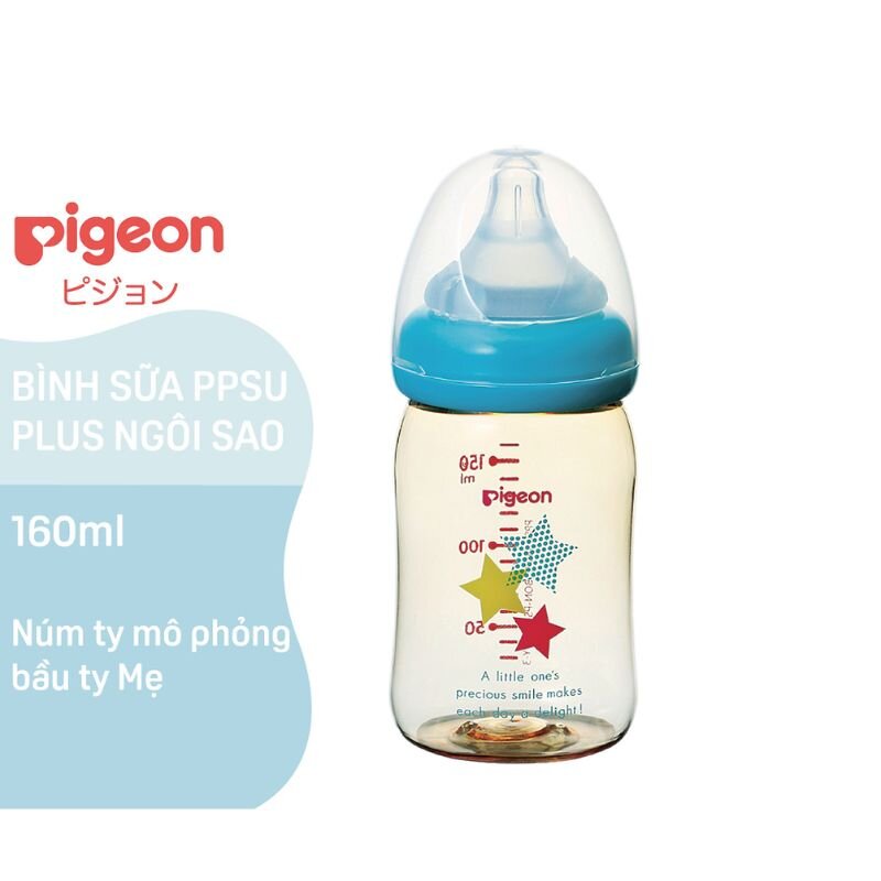 Bình sữa PPSU Plus Pigeon Ngôi Sao 160ml