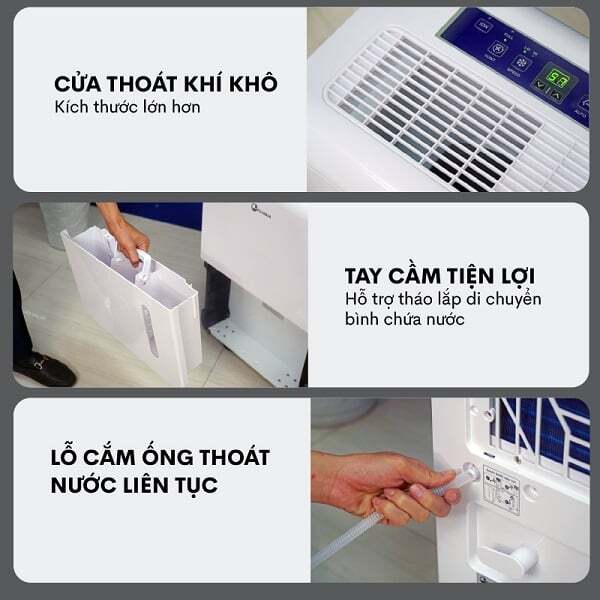 Fujihaia DH55BLcó cửa thoát khí khô Fujihaia DH55BL
