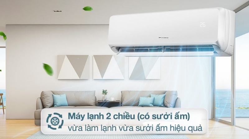 Điều hòa Gree Inverter 18000 BTU 2 chiều CHARM18HI gas R-32 5 Điều hòa Gree Inverter 18000 BTU 2 chiều CHARM18HI làm mát nhanh