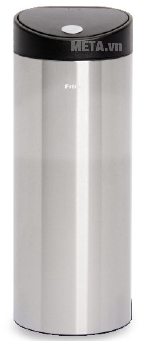 Thùng rác inox nhấn tròn lớn Fitis RTL1-901 - 15 lít (Bạc) Thùng rác inox nhấn tròn lớn Fitis RTL1-901 - 15 lít (Bạc)