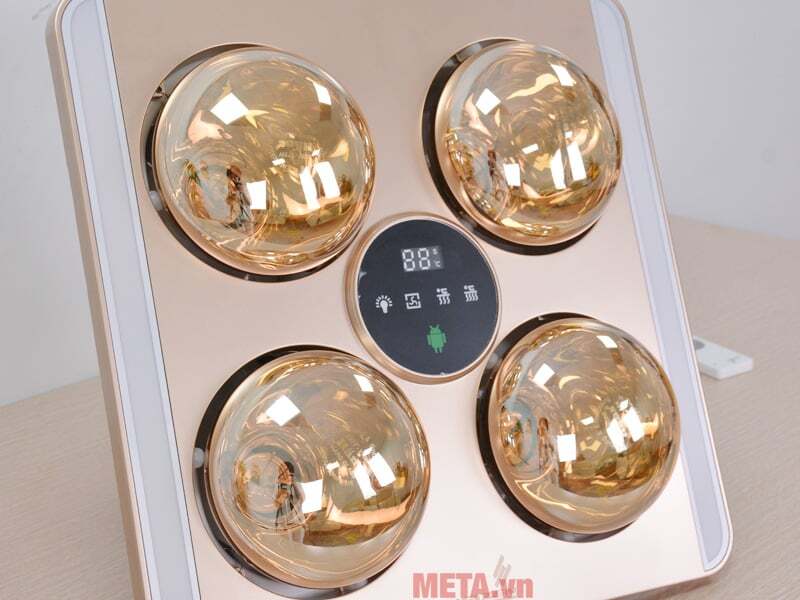 Đèn âm trần 4 bóng hồng ngoại Đèn sưởi nhà tắm Heizen HE9