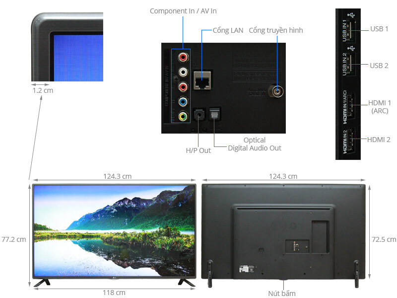 Smart Tivi LG 55 inch 55LF595T