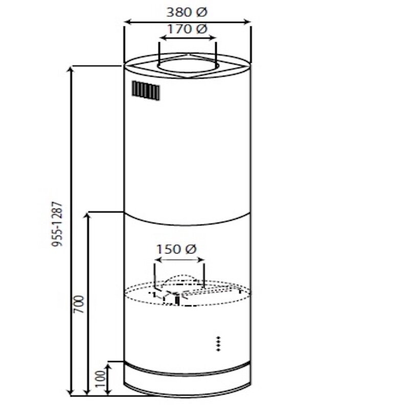 Máy hút mùi Canzy CZ-7038GB được trang bị bộ lọc than hoạt tính hiệu quả