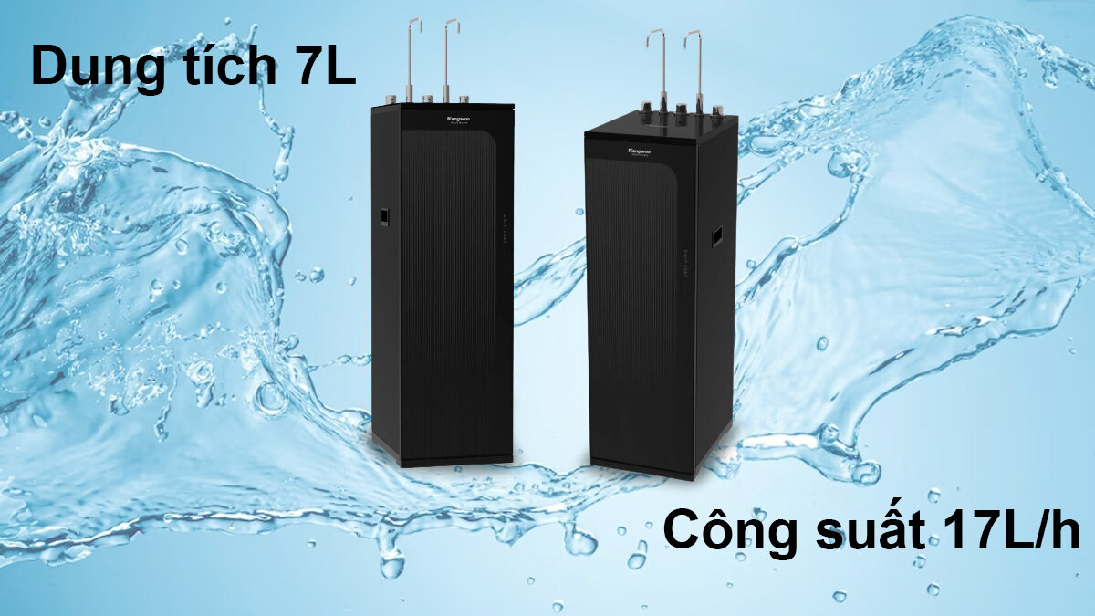 Máy lọc nước RO Hydrogen Kangaroo KG100MVT 7L, công suất lọc 17L/h