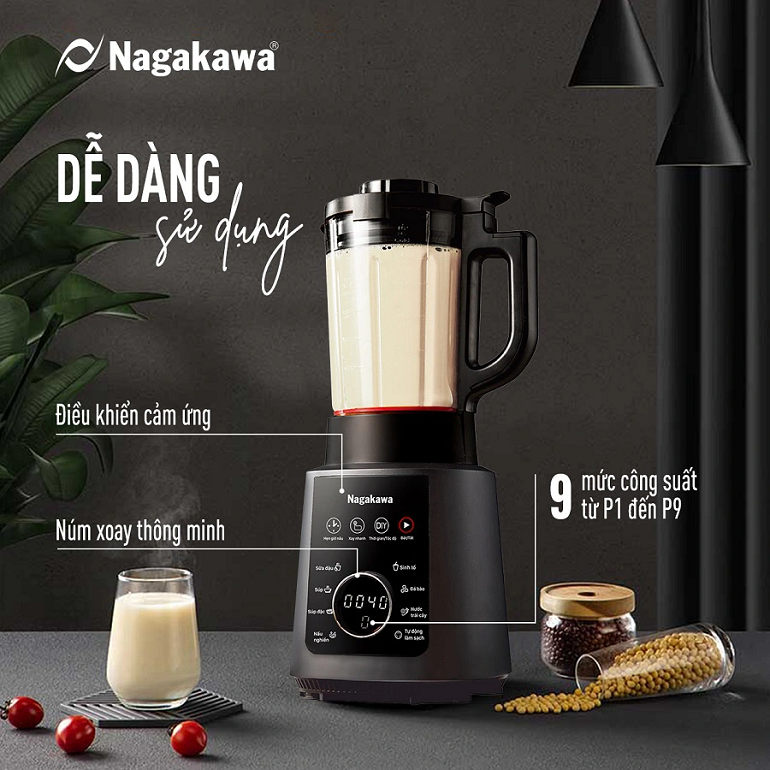 Máy làm sữa hạt đa năng Nagakawa NAG0824