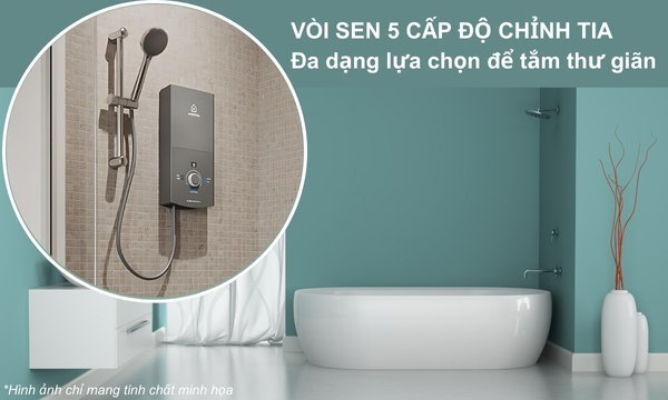 Bình nóng lạnh trực tiếp Ariston Aures Premium+ 4.5 không bơm 3 Máy nước nóng Ariston AURES Premium+ 4.5