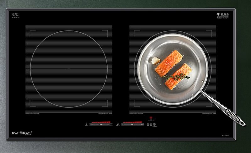 Bếp từ đôi Eurosun EU-T897G sở hữu công suất mạnh mẽ, nấu nướng nhanh chóng