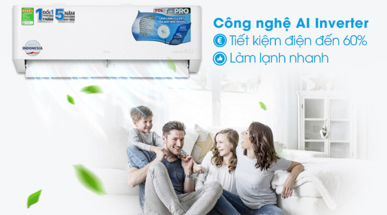 Điều hòa TCL 9000 BTU 1 chiều Inverter TAC-10CSD/TPG11 gas R-32