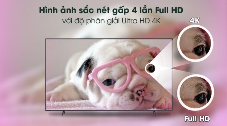 Smart Tivi Samsung 60 inch 4K UA60AU8100 độ sắc nét