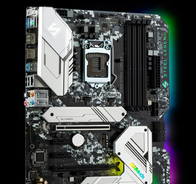 Main Asrock Z390 Steel Legend (Chipset Intel Z390/ Socket LGA1151/ VGA onboard)