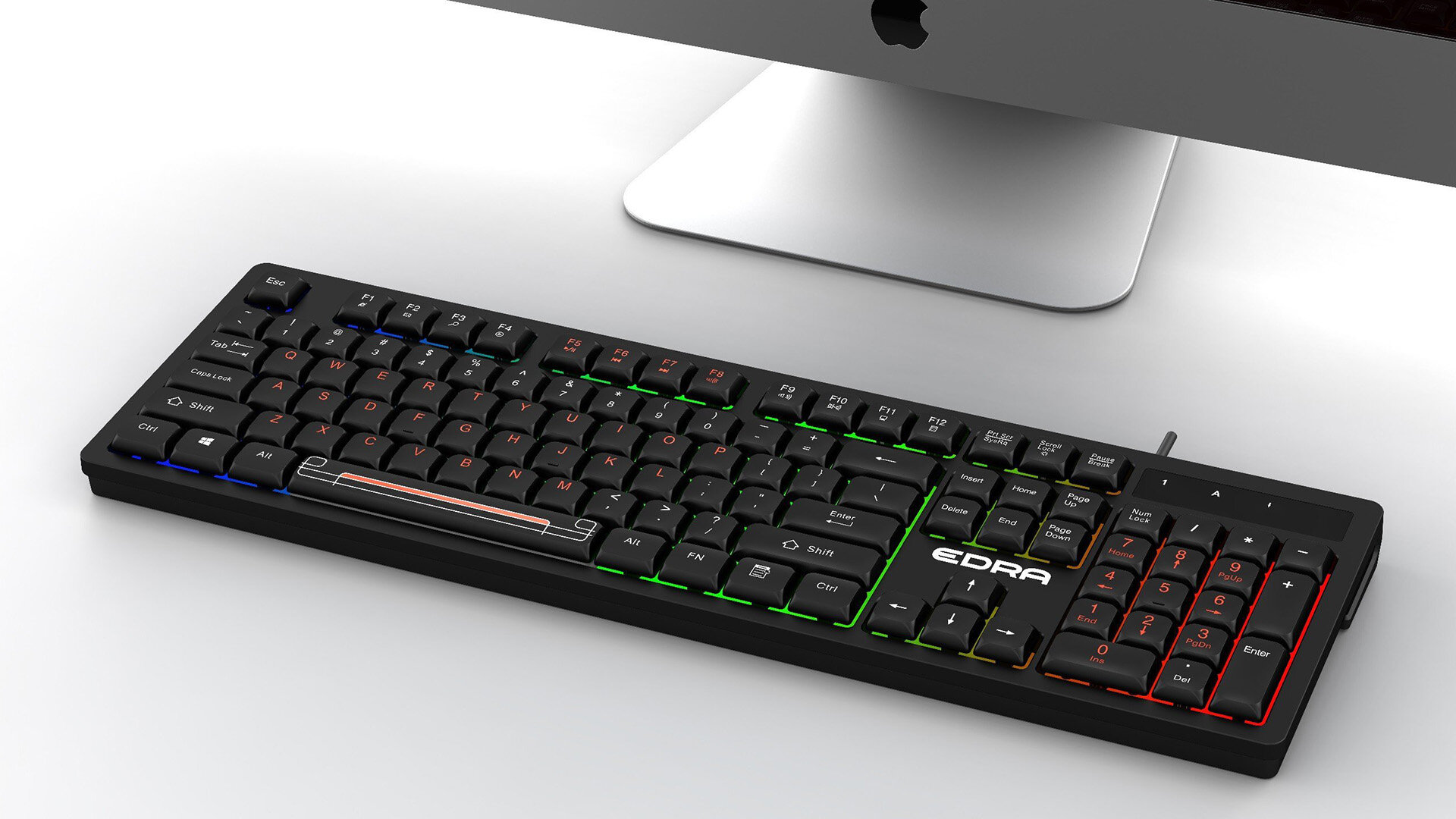 Bàn phím có dây Edra EK506 (Màu Trắng) 1