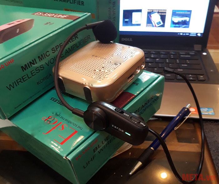 Máy trợ giảng ESFOR ES-350, Mic không dây UHF, loa bluetooth ES350