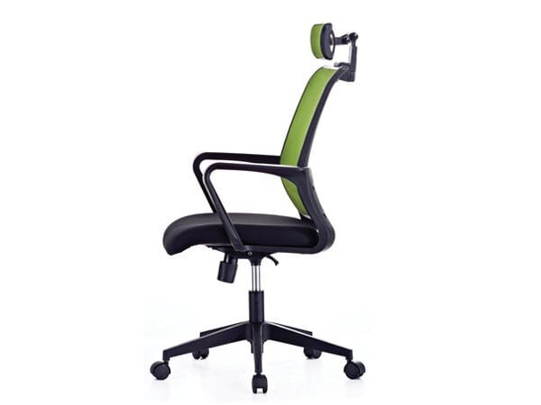 Hình ảnh ghế lưới chân xoay có tựa đầu Fami JX-029HP