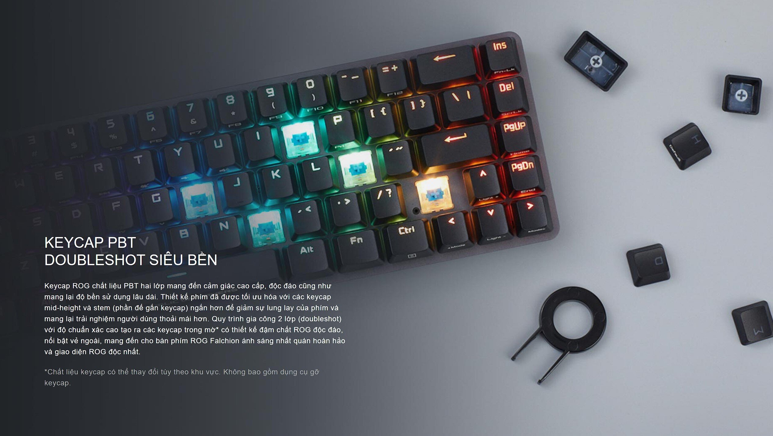 Bàn phím cơ Asus ROG Falchion Blue switch 90MP01Y2-BKUA00