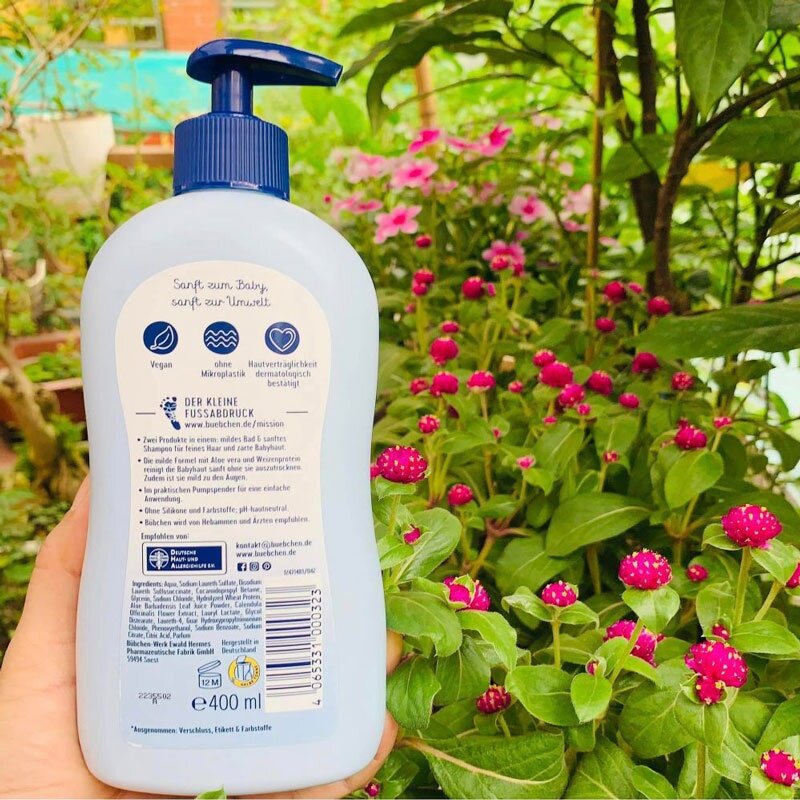 Sữa tắm gội Bubchen Bad & Shampoo 400ml