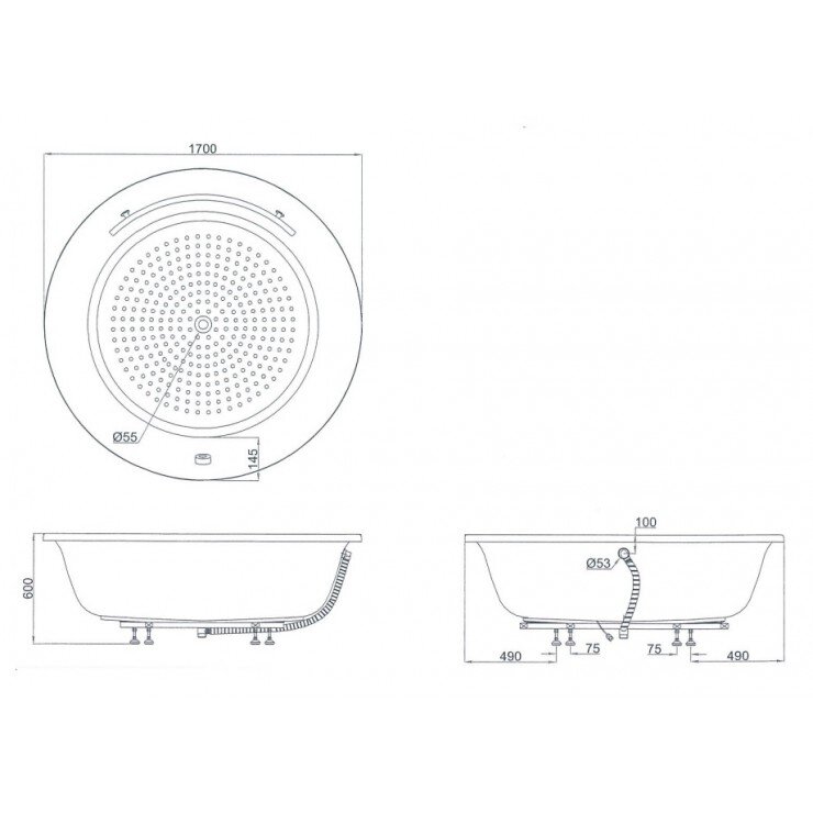 Bồn Tắm TOTO PPY1720HPTE#P