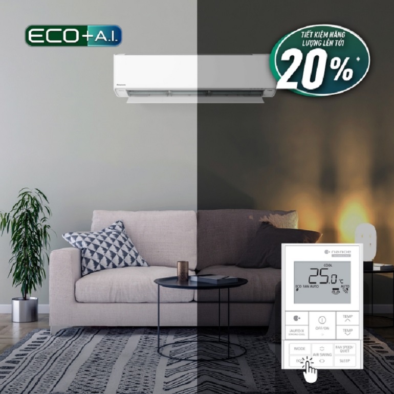 Điều hòa Panasonic CU/CS-U24ZKH-8 trang bị công nghệ inverter tiết kiệm điện năng