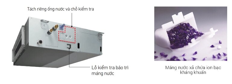 Điều hòa Daikin Inverter 21000 BTU 2 chiều FBA60BVMA9/RZA60DV2V máng nước xả