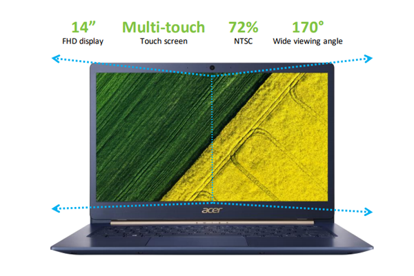 Laptop Acer Swift 5 SF514-52T-50G2(NX.GTMSV.001) Core i5 Kabylake R, Win 10