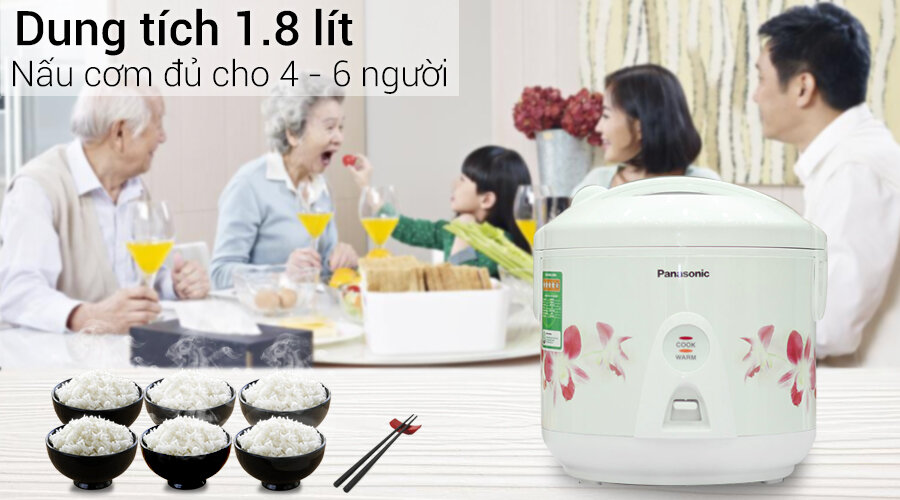 Nồi cơm điện Panasonic 1.8 lít SR-MEV18HRA Nồi cơm điện Panasonic 1.8 lít SR-MEV18HRA