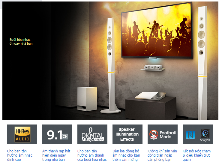 Dàn âm thanh Bluray 3D 5.1 Sony BDV-N9200W