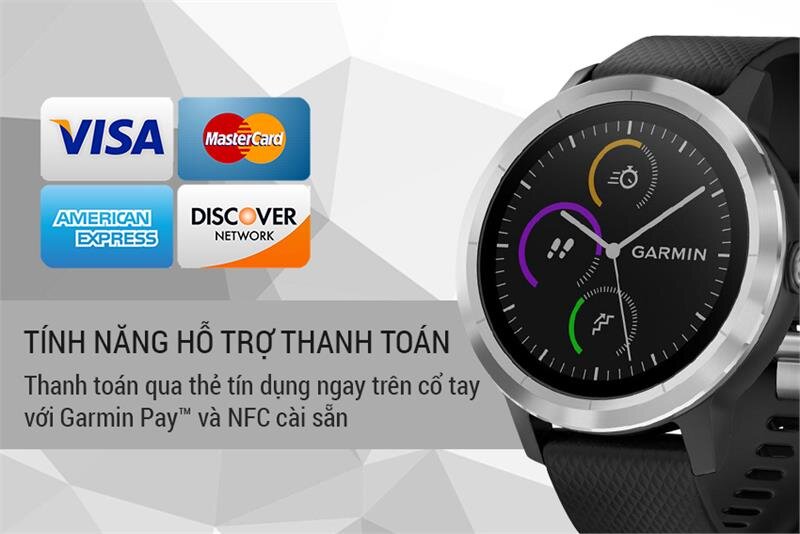 Đồng hồ thông minh Garmin Vivoactive 3 White 