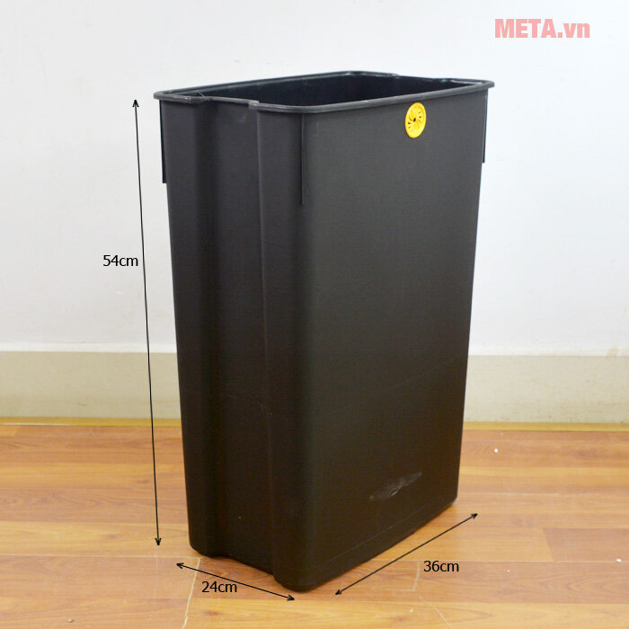 Thùng rác inox đạp vuông lớn Fitis Mega SPL2-901 - 40 lít (bạc) Thùng rác inox đạp vuông lớn Fitis Mega SPL2-901 - 40 lít (bạc)