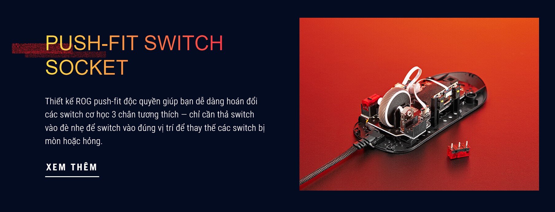 Chuột Gaming có dây Asus ROG Strix Impact III USB/RGB/ĐEN _ 90MP0300-BMUA00