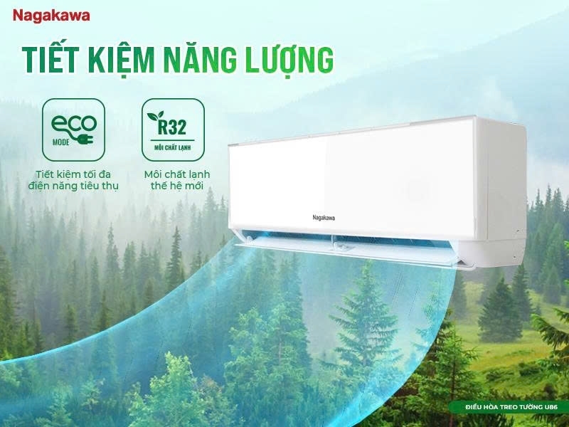 Điều hòa Nagakawa 24000 BTU 1 chiều NS-C24R2U86