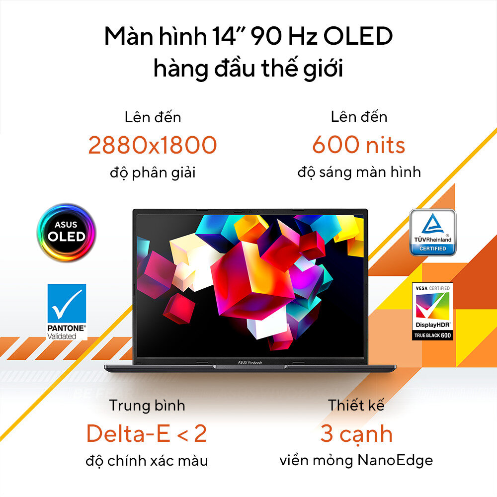 Laptop Asus VivoBook M1405YA-KM047W (R5 7530U/8GB RAM/512GB SSD/14 Oled/Win11/Bạc)