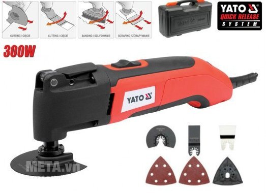 Máy cắt/chà đa năng 9 chi tiết Yato YT-82220 Máy cắt/chà đa năng 9 chi tiết Yato YT-82220