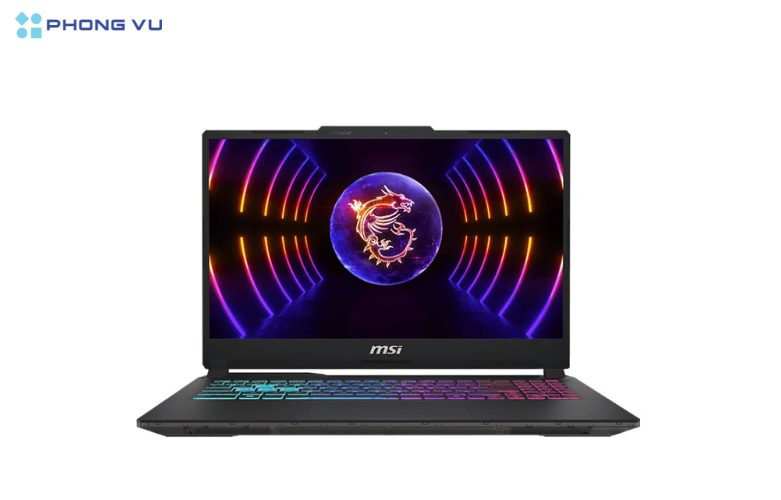 MSI Cyborg MSI Cyborg 15 A13V thu hút ngay từ cái nhìn đầu tiên nhờ thiết kế Translucent Black đầy bí ẩn và hiện đại