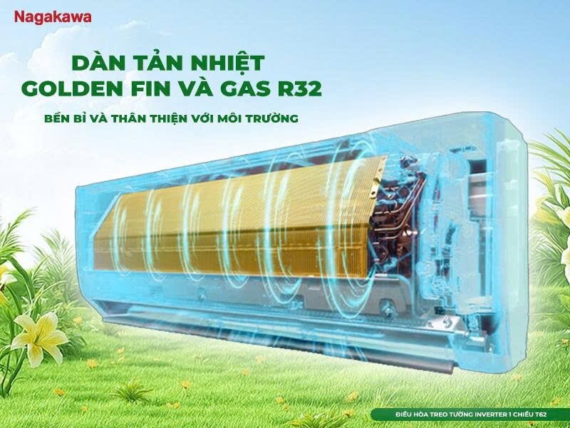 Điều hòa Nagakawa Inverter 12000 BTU 1 chiều NIS-C12R2T62