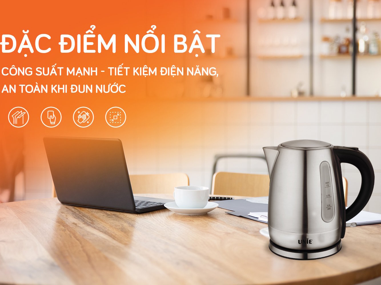 Ấm siêu tốc inox
