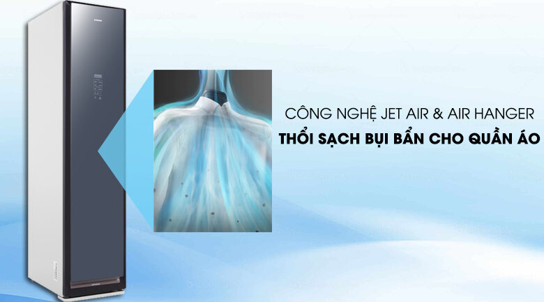 Tủ chăm sóc quần áo AirDresser Samsung - thổi sạch bụi