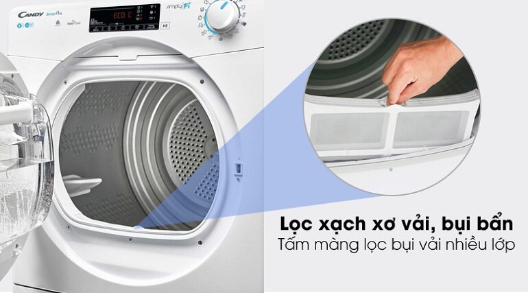 Máy sấy quần áo Candy CSO C10TE-S - 10kg