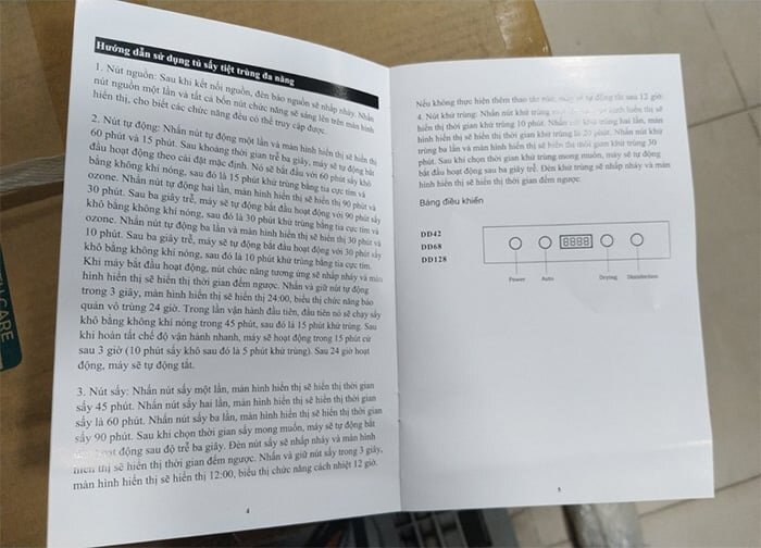 Tủ sấy chén bát tiệt trùng FujiHome DD128