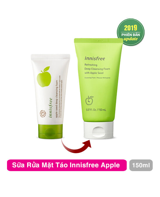 Sữa Rửa Mặt Innisfree Apple Seed Cleansing Foam 150ml - Phiên Bản Mới Sữa Rửa Mặt Innisfree Apple Seed Cleansing Foam 150ml - Phiên Bản Mới
