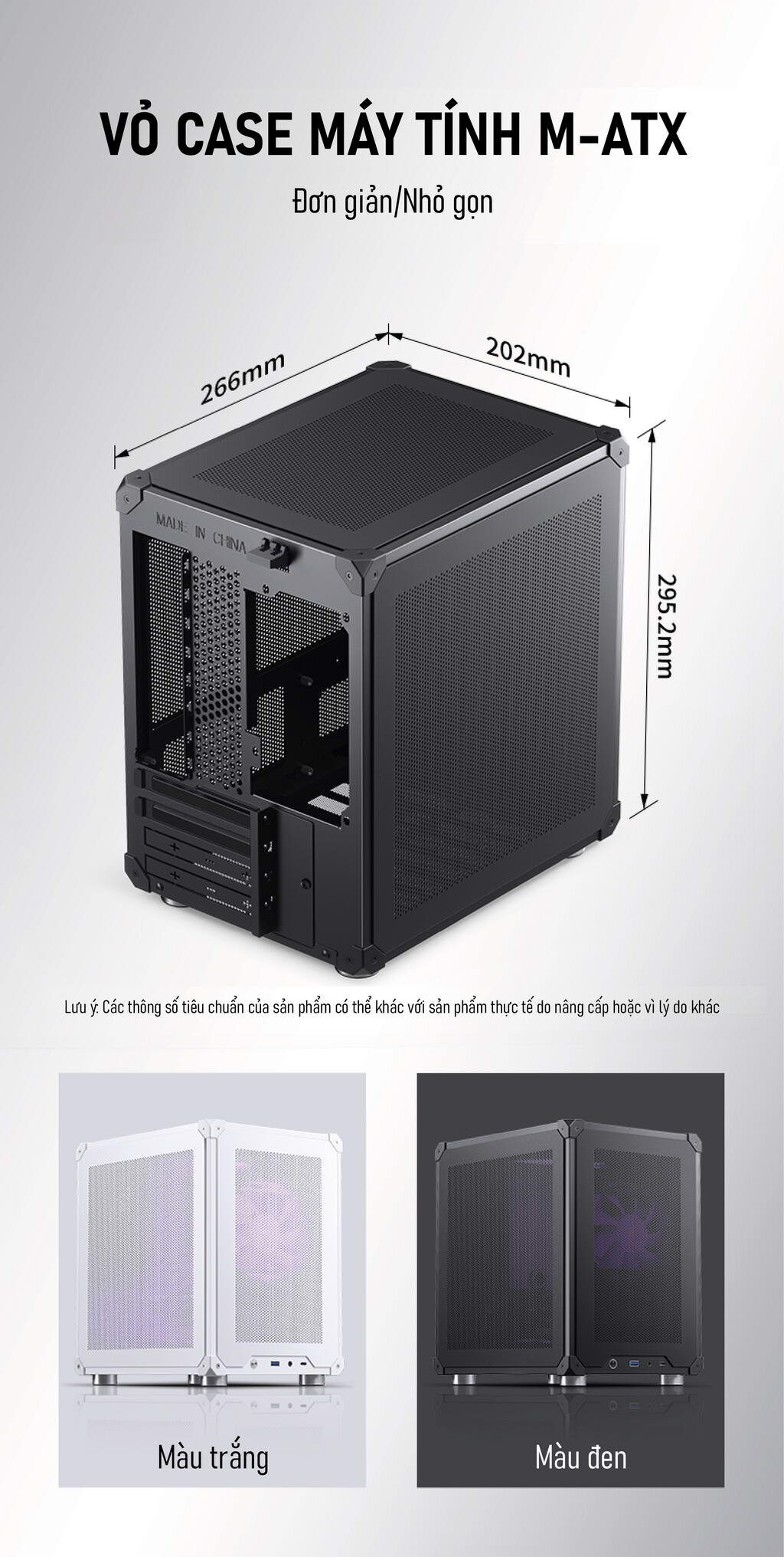 Vỏ case Jonsbo C6 Handle Black ( Mini Tower/Màu Đen)