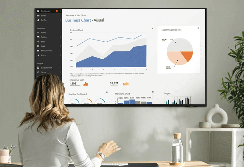TV 4K UA75DU8000KXXV của Samsung có tích hợp chế độ Workspace