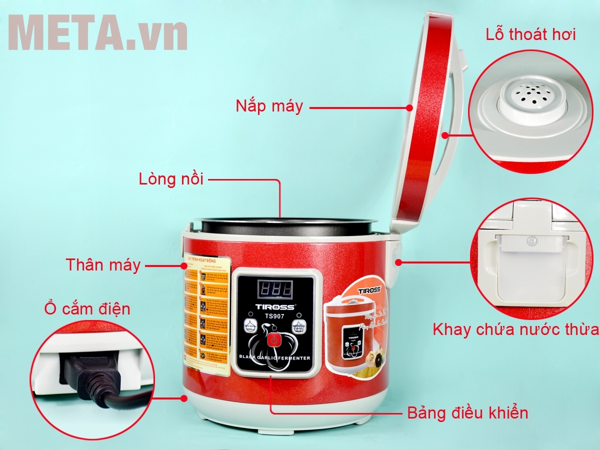 Máy làm tỏi đen Tiross TS907 (new 2018) Máy làm tỏi đen Tiross TS907 (new 2018)