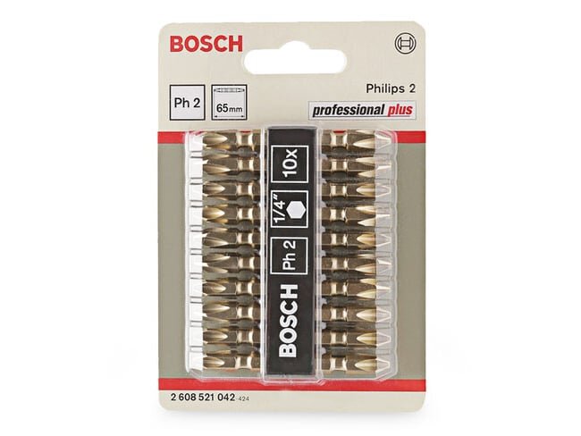 Bộ mũi vặn vít 10 cây Bosch 2608521042 Bộ mũi vặn vít 10 cây Bosch 2608521042