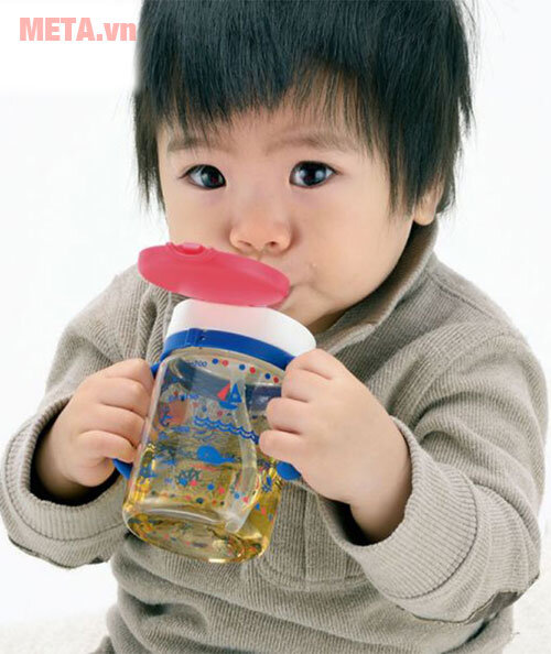 Cốc ống hút Richell 320ml RC41031