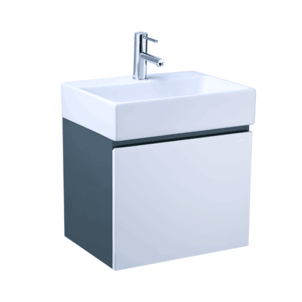 Tủ lavabo treo tường Caesar LF5259+EH05259ATGV màu xám đậm