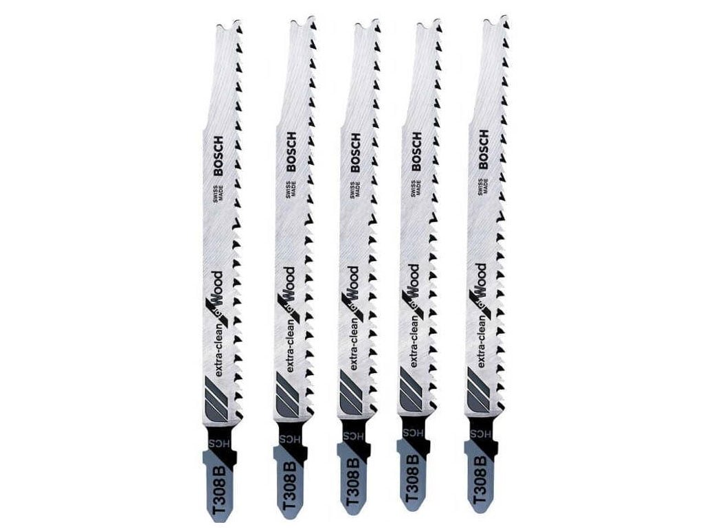 Bộ 5 lưỡi cưa lọng gỗ Bosch T 308 B - 2608900551 Bộ 5 lưỡi cưa lọng gỗ Bosch T 308 B - 2608900551