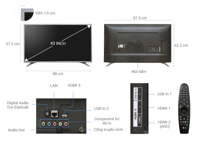Smart Tivi LG 43 inch 43UH650T Smart Tivi LG 43 inch 43UH650T
