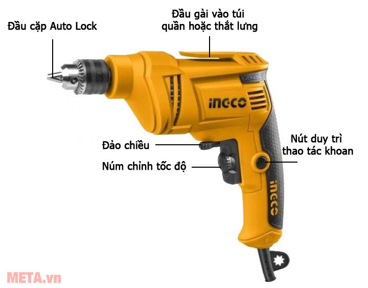 Máy khoan điện INGCO ED4508E 450W