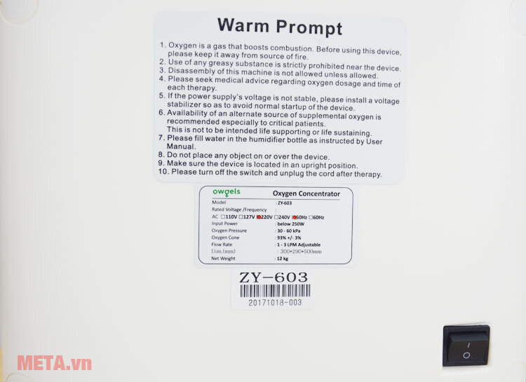 Máy tạo oxy Owgels ZY-603